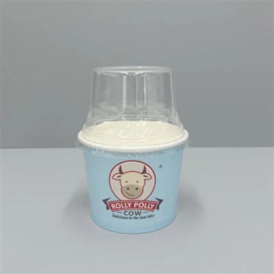 アイス クリーム パーラー用のプラスチック蓋が付いている 12 オンスのアイス クリーム紙浴槽