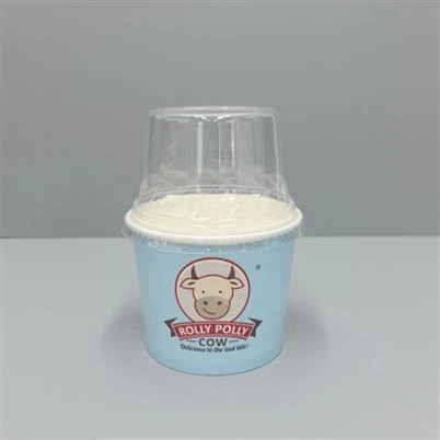 アイス クリーム パーラー用のプラスチック蓋が付いている 12 オンスのアイス クリーム紙浴槽