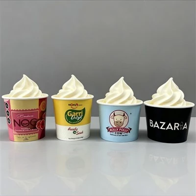 卸売 12 オンス アイス クリーム カップ 4 サイズ & 3 蓋タイプ オプション